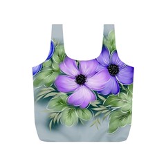 Flowers Vector Illustration Figure Full Print Recycle Bag (s) by Pakrebo