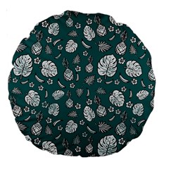 Tropical Pattern Large 18  Premium Round Cushions by Valentinaart