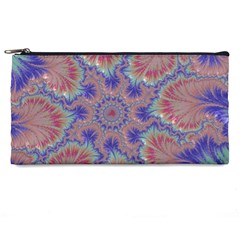 Purple Splat Fractal Art Pencil Cases by Pakrebo