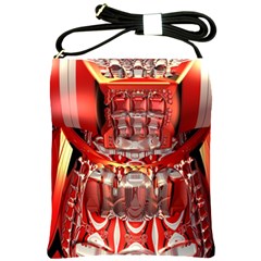 Mechanical Droid Mandelbulb Shoulder Sling Bag by Pakrebo