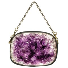 Amethyst Purple Violet Geode Slice Chain Purse (one Side) by genx