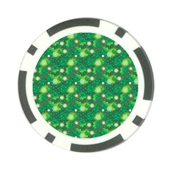 4 Leaf Clover Star Glitter Seamless Poker Chip Card Guard by Pakrebo