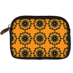 Abstract Template Flower Digital Camera Leather Case by Pakrebo