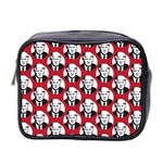 Trump Retro Face Pattern MAGA Red US Patriot Mini Toiletries Bag (Two Sides) Front