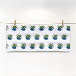 Apu Apustaja with banana phone Wall eyed Pepe the frog Pattern Kekistan Hand Towel Front