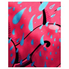 Graffiti Watermelon Pink With Light Blue Drops Retro Drawstring Bag (small) by genx