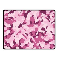 Standard Violet Pink Camouflage Army Military Girl Fleece Blanket (small) by snek