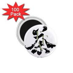 Tea Calligraphy 1 75  Magnets (100 Pack)  by EMWdesign