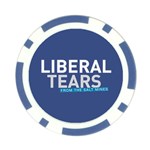 Liberal Tears funny screeching Democrat Screaming Poker Chip Card Guard (10 pack) Back