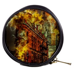 Flat Iron Building Architecture Mini Makeup Bag by Pakrebo