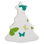 Butterfly Christmas Tree Ornament (Two Sides) Front