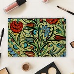 Mosaic Tile Art Ceramic Colorful Cosmetic Bag (Large) Back