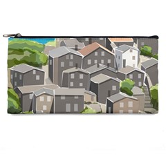 Village Place Portugal Landscape Pencil Cases by Pakrebo