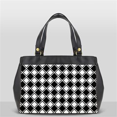 Square Diagonal Pattern Oversize Office Handbag by Mariart