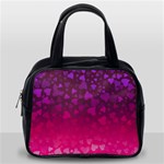 Purple Pink Hearts  Classic Handbag (One Side) Front