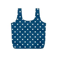 Polka Dot - Turquoise  Full Print Recycle Bag (s) by WensdaiAmbrose