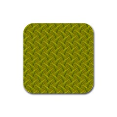 Autumn Leaves Pattern Rubber Square Coaster (4 Pack)  by LoolyElzayat