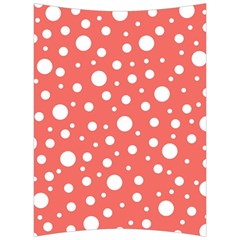 Polka Dot On Living Coral Back Support Cushion by LoolyElzayat