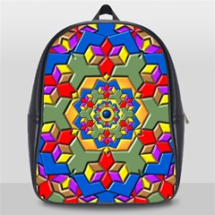 Background Image Pattern School Bag (large) by Pakrebo