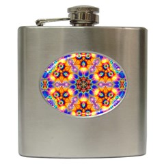 Image Fractal Background Image Hip Flask (6 Oz) by Pakrebo