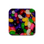 Jelly Beans Rubber Square Coaster (4 pack)  Front