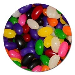 Jelly Beans Magnet 5  (round) by pauchesstore