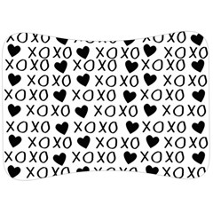 Xo Valentines Day Pattern Velour Seat Head Rest Cushion by Valentinaart