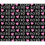 XO Valentines day pattern Deluxe Canvas 14  x 11  (Stretched) 14  x 11  x 1.5  Stretched Canvas