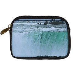 Niagara Falls Digital Camera Leather Case by Riverwoman