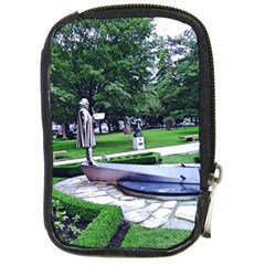 Shakespeare Garden Stratford Compact Camera Leather Case by Riverwoman