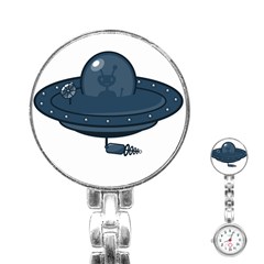 Ufo Unknown Alien Alie Stainless Steel Nurses Watch by Wegoenart