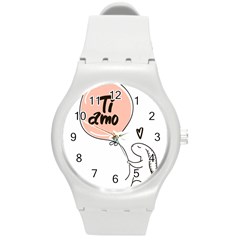 Ti Amo Lapin Round Plastic Sport Watch (m) by alllovelyideas