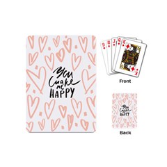 You Mak Me Happy Playing Cards (mini) by alllovelyideas