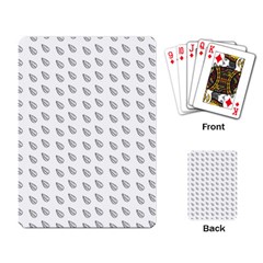 Leaves Plot Background Playing Cards Single Design by Mariart