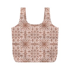 Ornamental Brown Full Print Recycle Bag (m) by snowwhitegirl