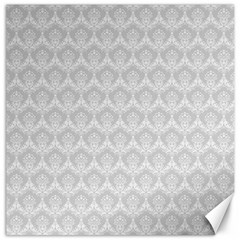 Damask Grey Canvas 16  X 16  by snowwhitegirl