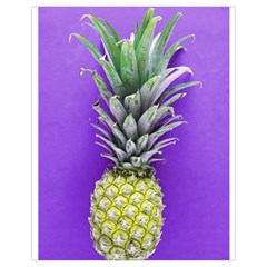 Pineapple Purple Drawstring Bag (small) by snowwhitegirl