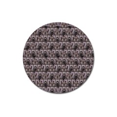 Gothic Church Pattern Magnet 3  (round) by snowwhitegirl