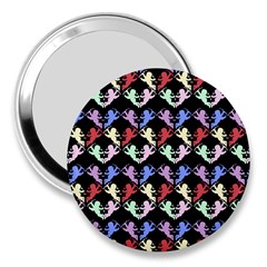 Colorful Cherubs Black 3  Handbag Mirrors by snowwhitegirl