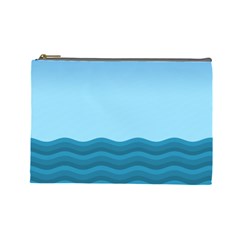 Making Waves Cosmetic Bag (large) by WensdaiAmbrose