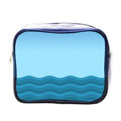 Making Waves Mini Toiletries Bag (one Side) by WensdaiAmbrose