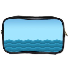 Making Waves Toiletries Bag (one Side) by WensdaiAmbrose