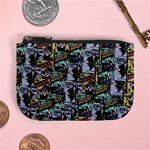 Comic Books Pattern Mini Coin Purse Front