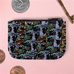 Comic Books Pattern Mini Coin Purse Back