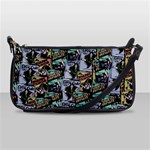 Comic Books Pattern Shoulder Clutch Bag Front