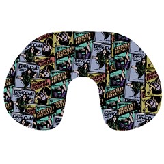 Comic Books Pattern Travel Neck Pillows by snowwhitegirl