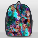 Seamless Abstract Colorful Tile School Bag (Large) Front