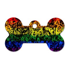 Lgbt Pride Rainbow Gay Lesbian Dog Tag Bone (two Sides) by Pakrebo