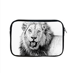 Lion Wildlife Art And Illustration Pencil Apple Macbook Pro 15  Zipper Case by Sudhe