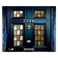 Tardis Sherlock Holmes 221b Double Sided Flano Blanket (small)  by Sudhe